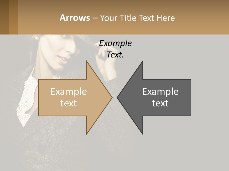 Standing Woman Life PowerPoint Template