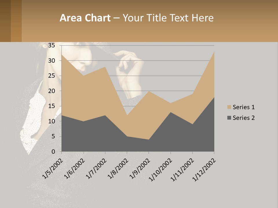 Standing Woman Life PowerPoint Template