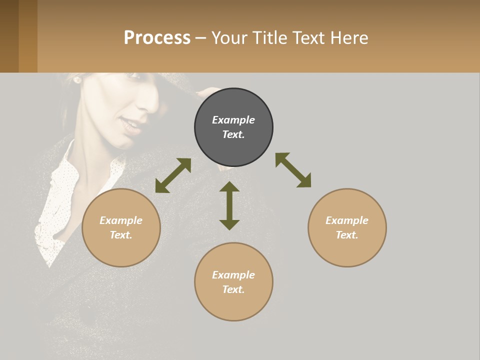 Standing Woman Life PowerPoint Template