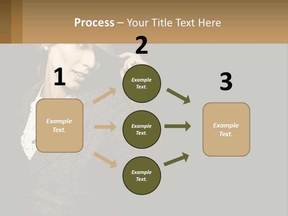 Standing Woman Life PowerPoint Template