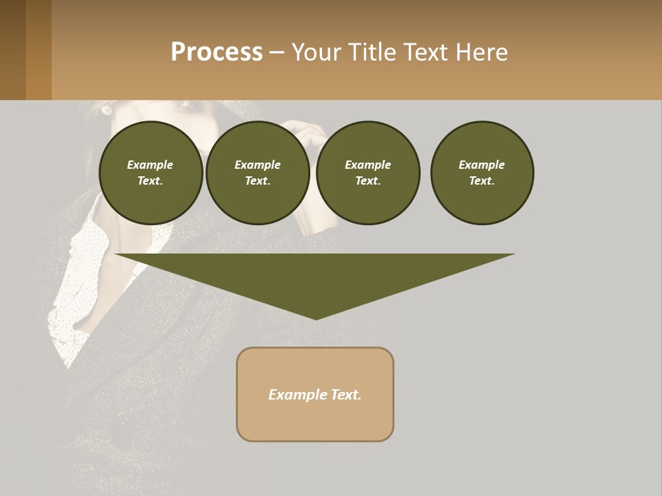 Standing Woman Life PowerPoint Template