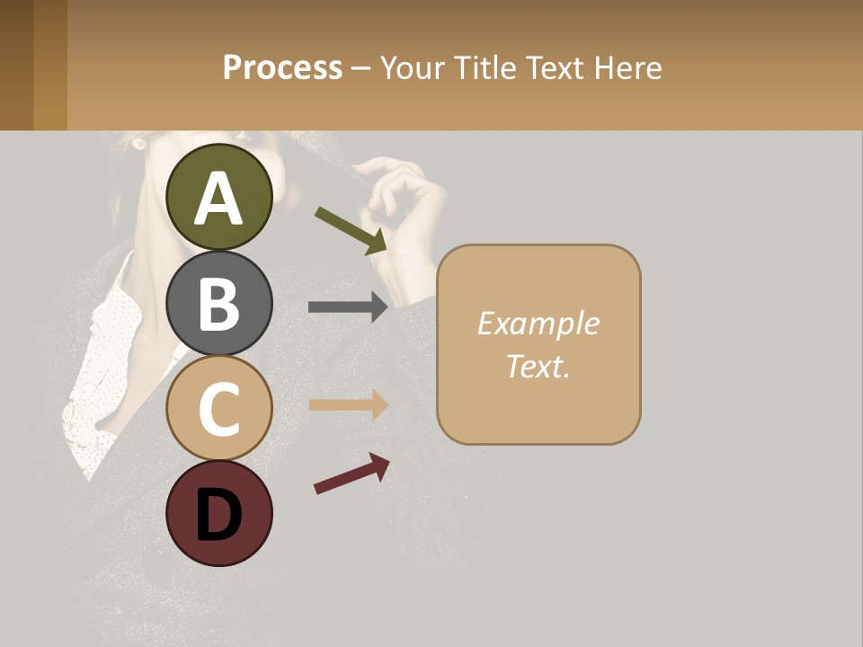 Standing Woman Life PowerPoint Template