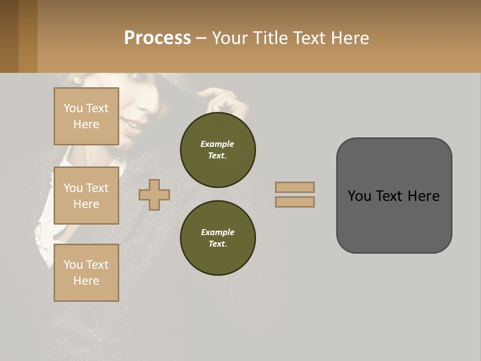 Standing Woman Life PowerPoint Template
