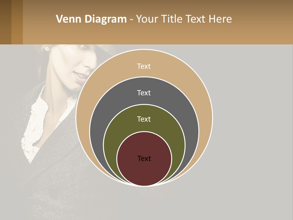 Standing Woman Life PowerPoint Template