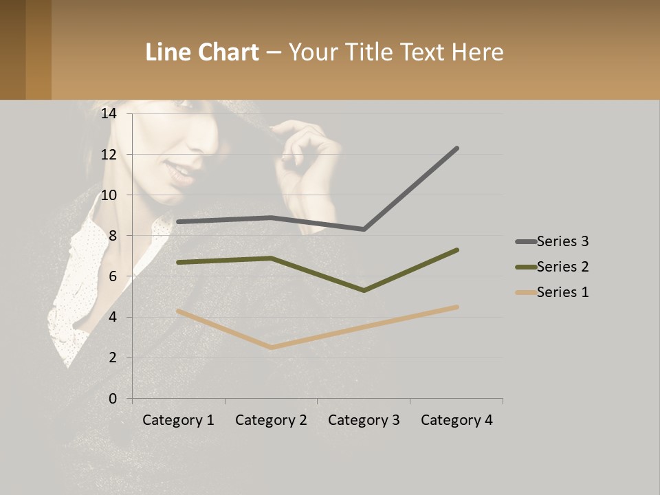 Standing Woman Life PowerPoint Template