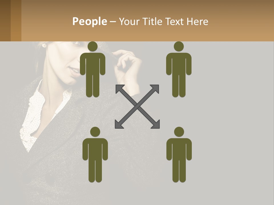 Standing Woman Life PowerPoint Template