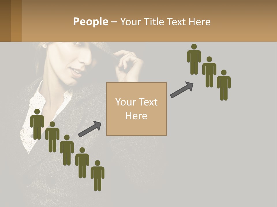 Standing Woman Life PowerPoint Template