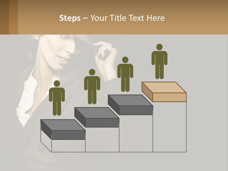 Standing Woman Life PowerPoint Template