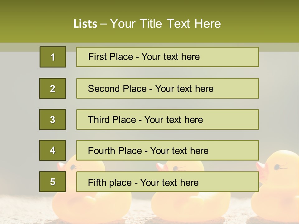 Pensioner Peaceful Single PowerPoint Template