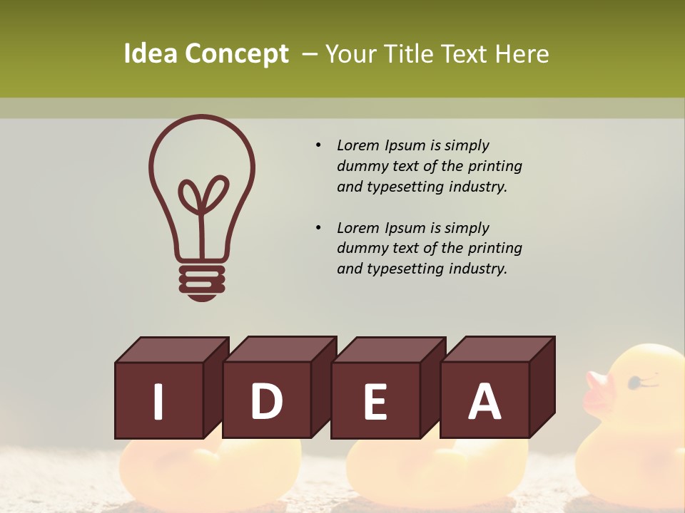 Pensioner Peaceful Single PowerPoint Template