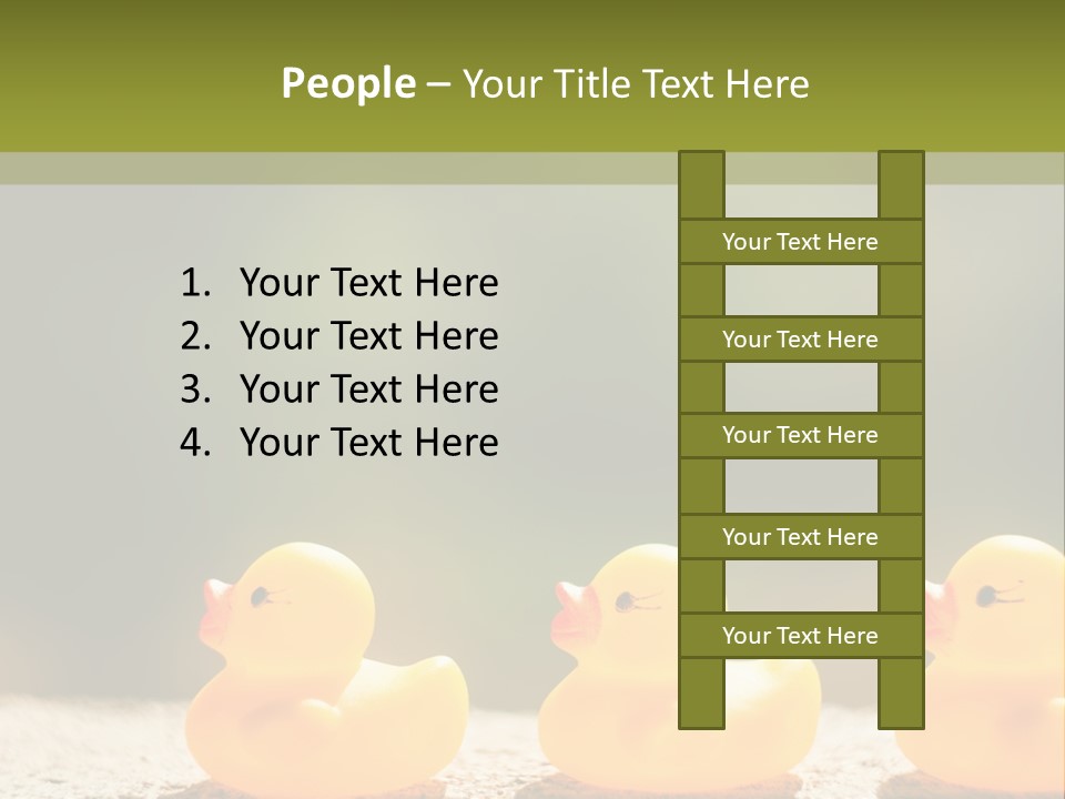 Pensioner Peaceful Single PowerPoint Template
