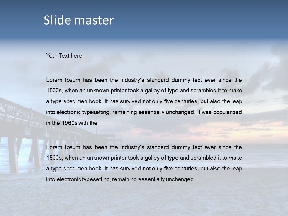 Daughter Coastal Retired PowerPoint Template