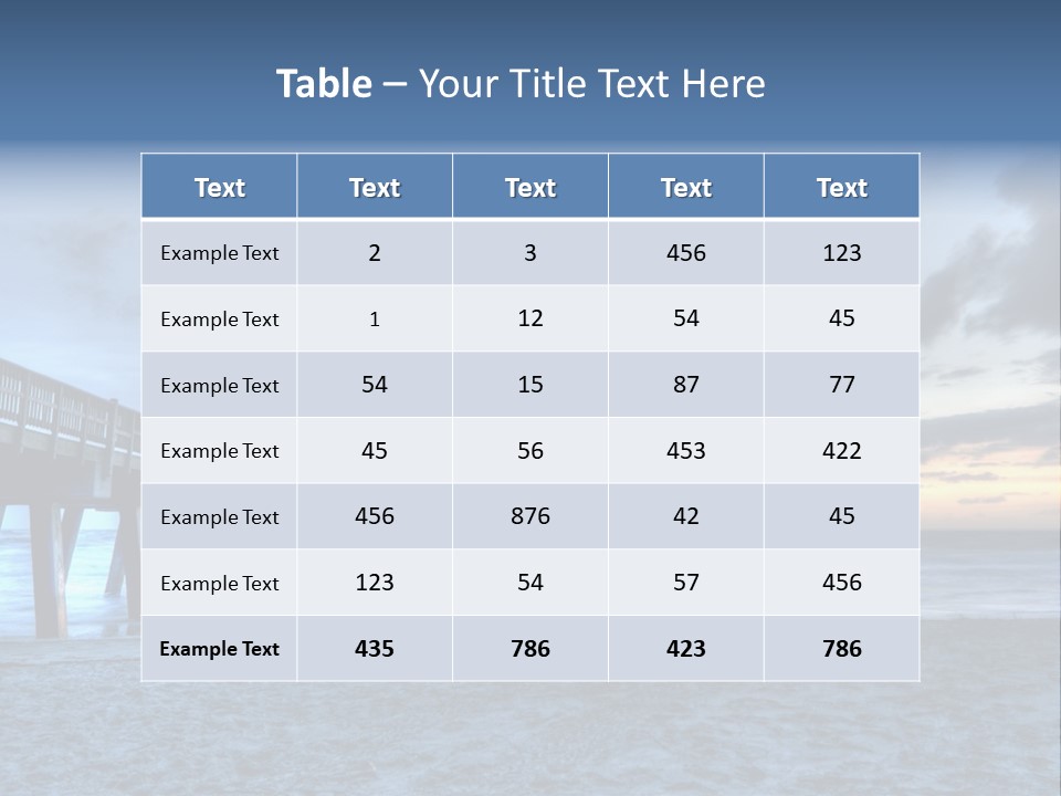 Daughter Coastal Retired PowerPoint Template