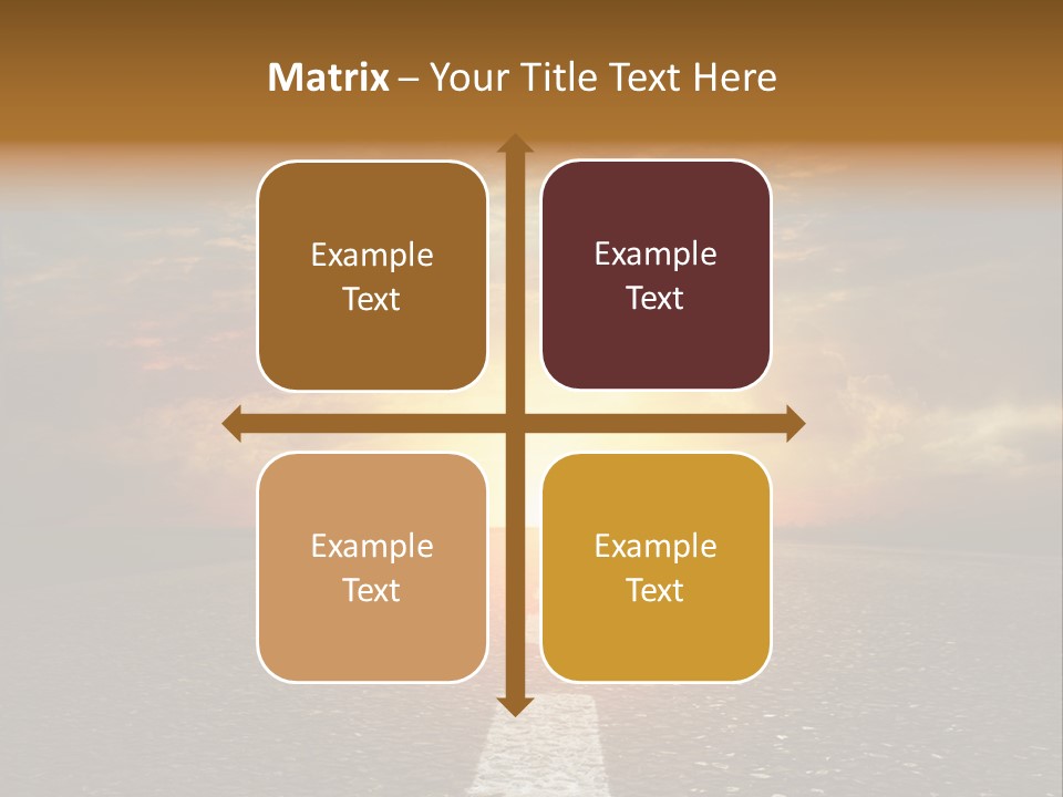 Sunset Beach Portrait PowerPoint Template