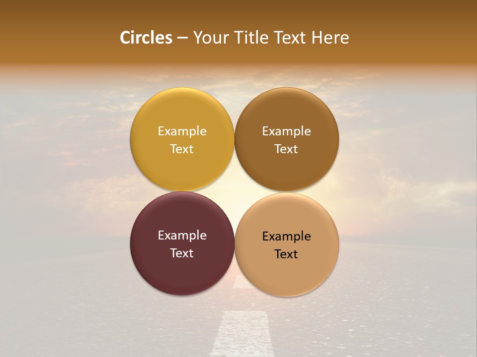 Sunset Beach Portrait PowerPoint Template