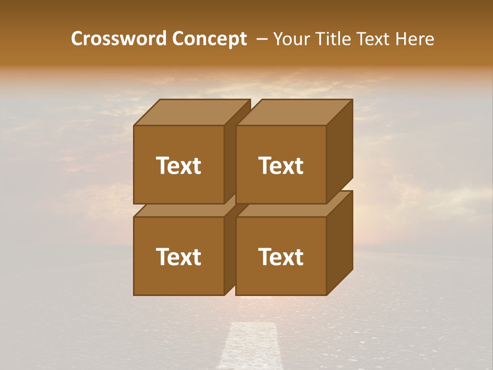 Sunset Beach Portrait PowerPoint Template