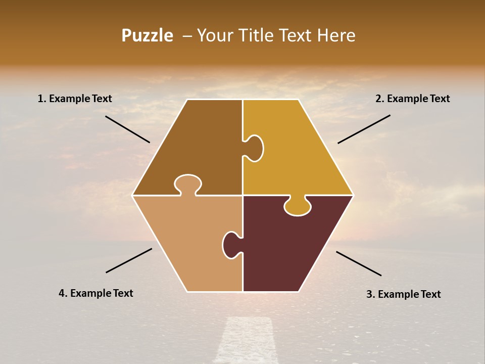 Sunset Beach Portrait PowerPoint Template