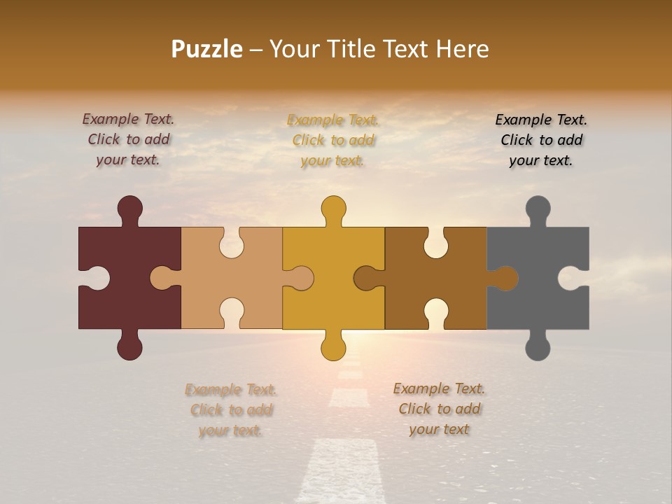 Sunset Beach Portrait PowerPoint Template