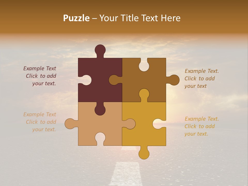 Sunset Beach Portrait PowerPoint Template