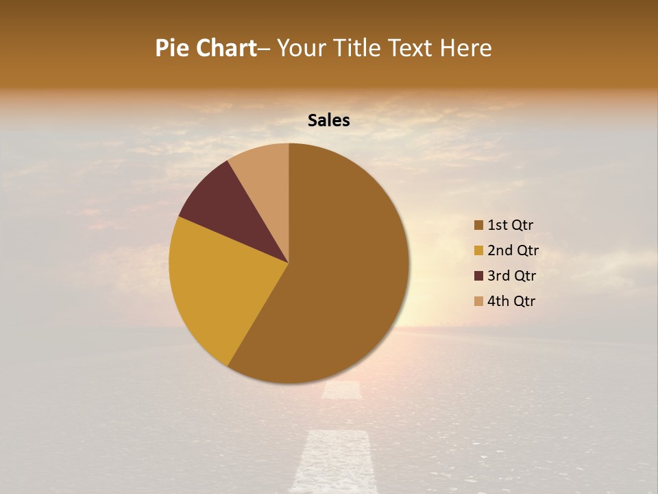 Sunset Beach Portrait PowerPoint Template
