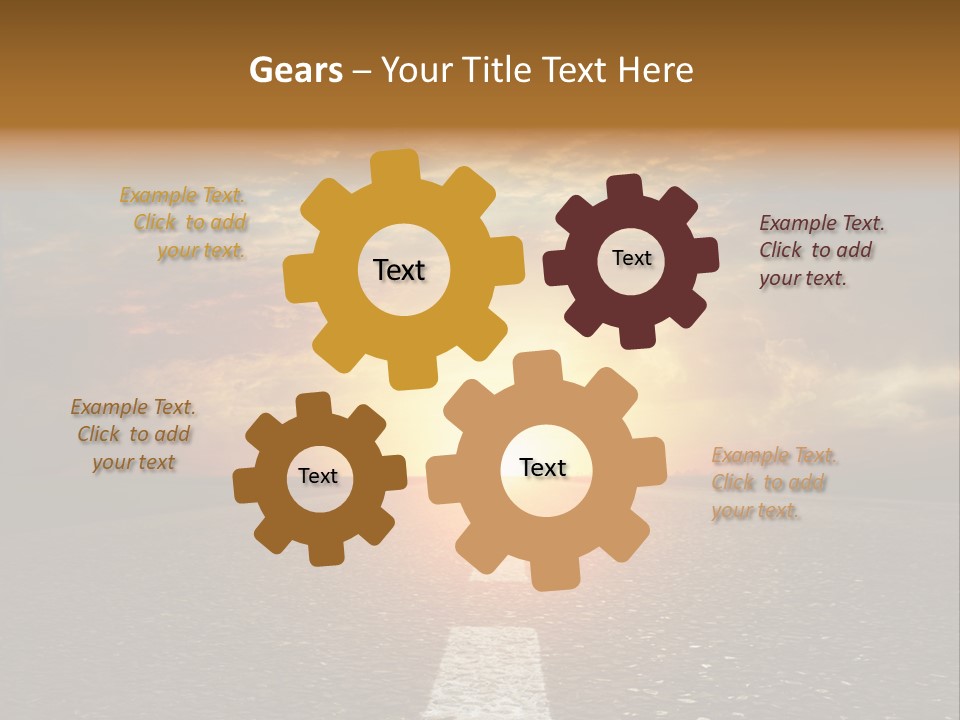 Sunset Beach Portrait PowerPoint Template