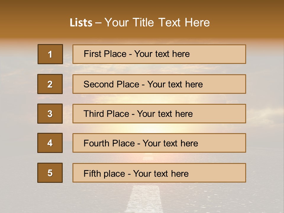 Sunset Beach Portrait PowerPoint Template