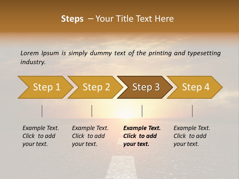 Sunset Beach Portrait PowerPoint Template