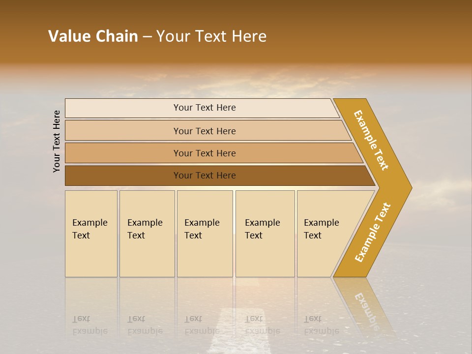 Sunset Beach Portrait PowerPoint Template