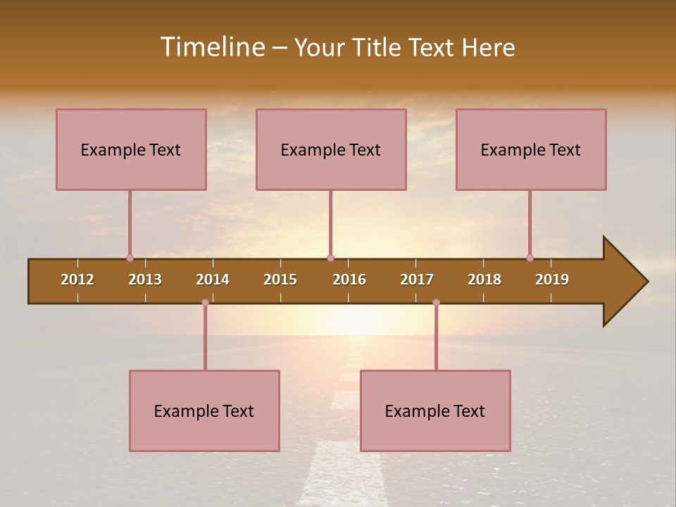 Sunset Beach Portrait PowerPoint Template