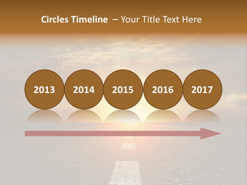 Sunset Beach Portrait PowerPoint Template