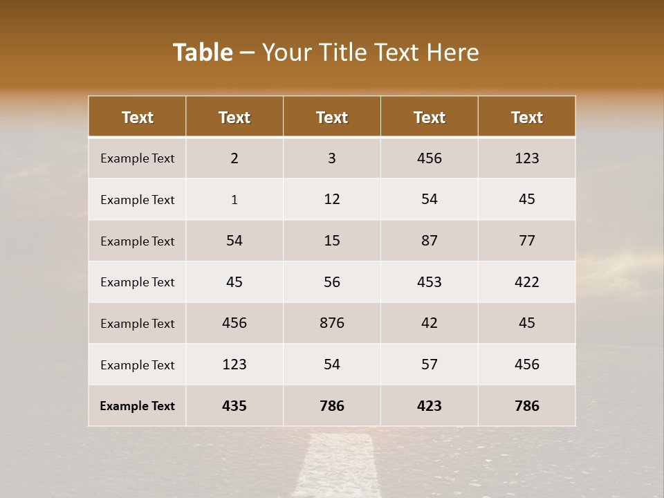 Sunset Beach Portrait PowerPoint Template