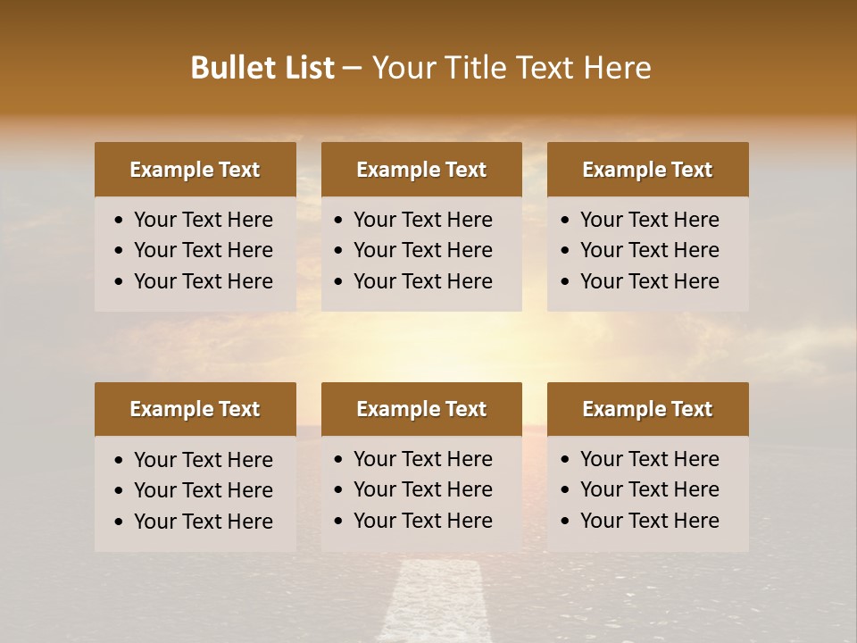 Sunset Beach Portrait PowerPoint Template