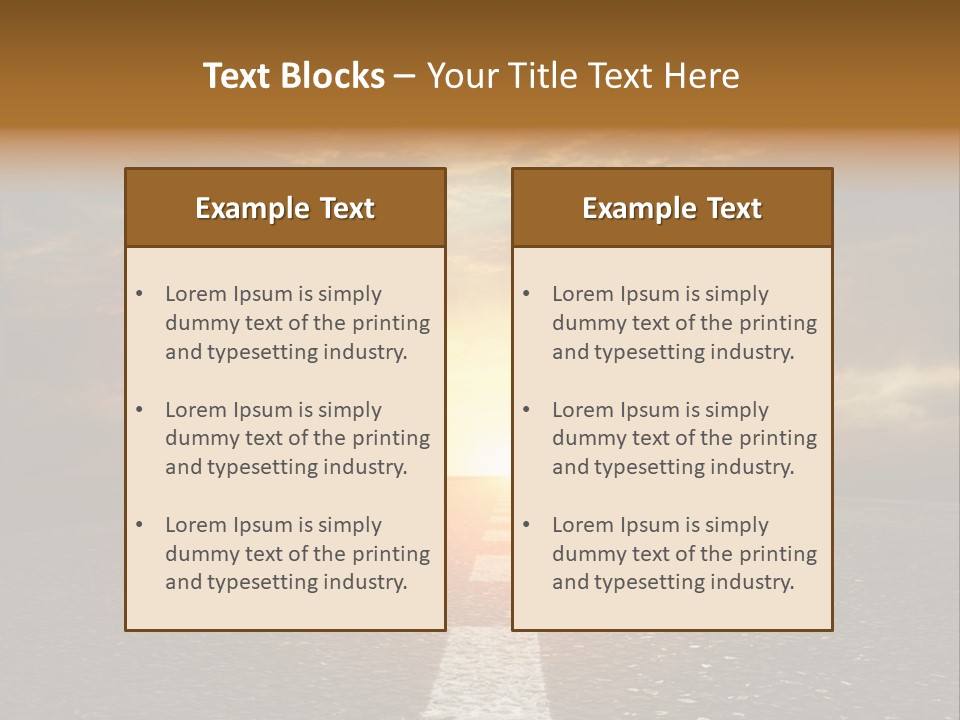Sunset Beach Portrait PowerPoint Template
