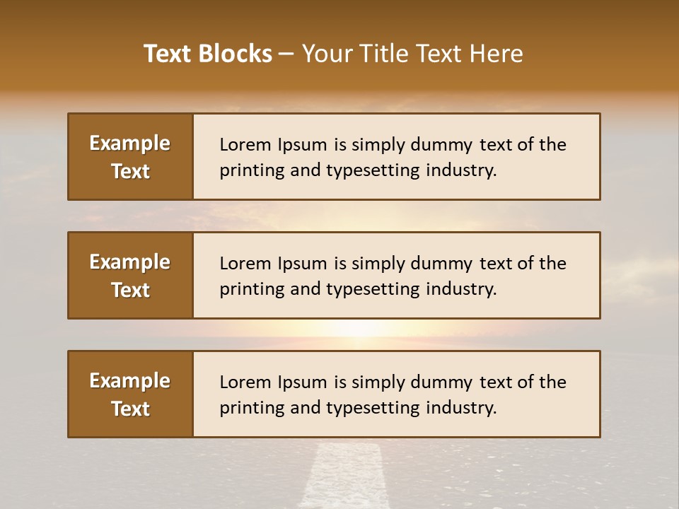 Sunset Beach Portrait PowerPoint Template