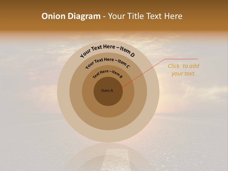 Sunset Beach Portrait PowerPoint Template