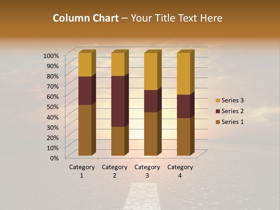 Sunset Beach Portrait PowerPoint Template