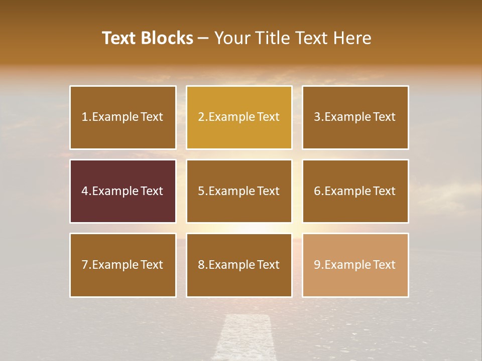 Sunset Beach Portrait PowerPoint Template