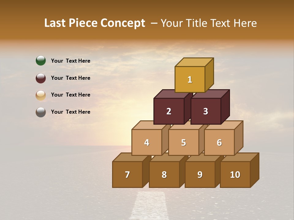 Sunset Beach Portrait PowerPoint Template