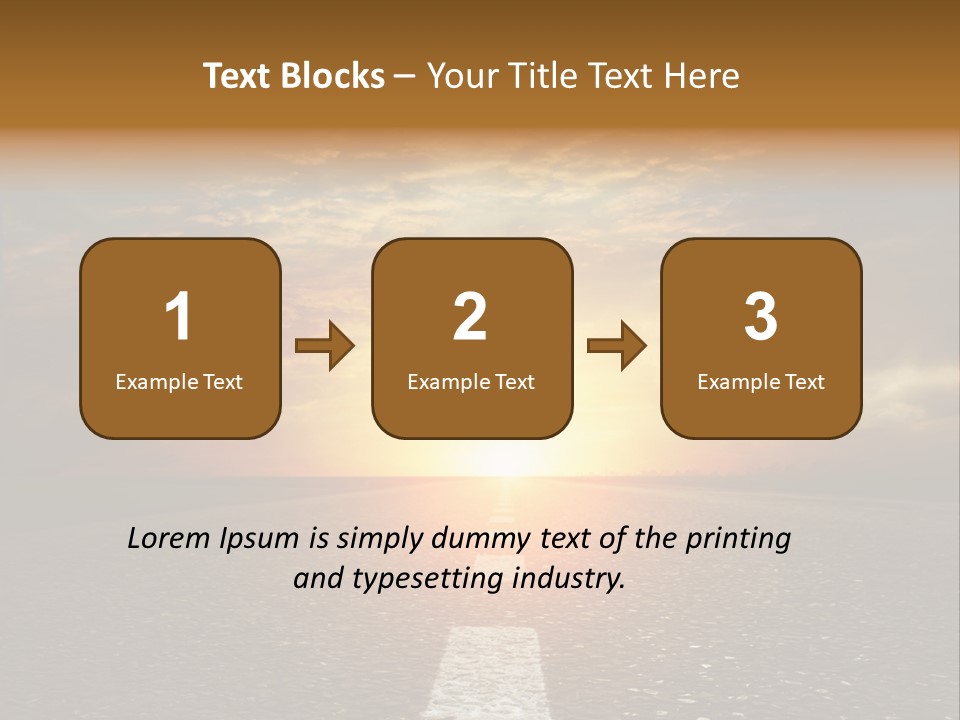 Sunset Beach Portrait PowerPoint Template