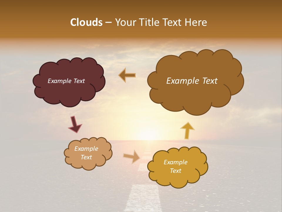 Sunset Beach Portrait PowerPoint Template