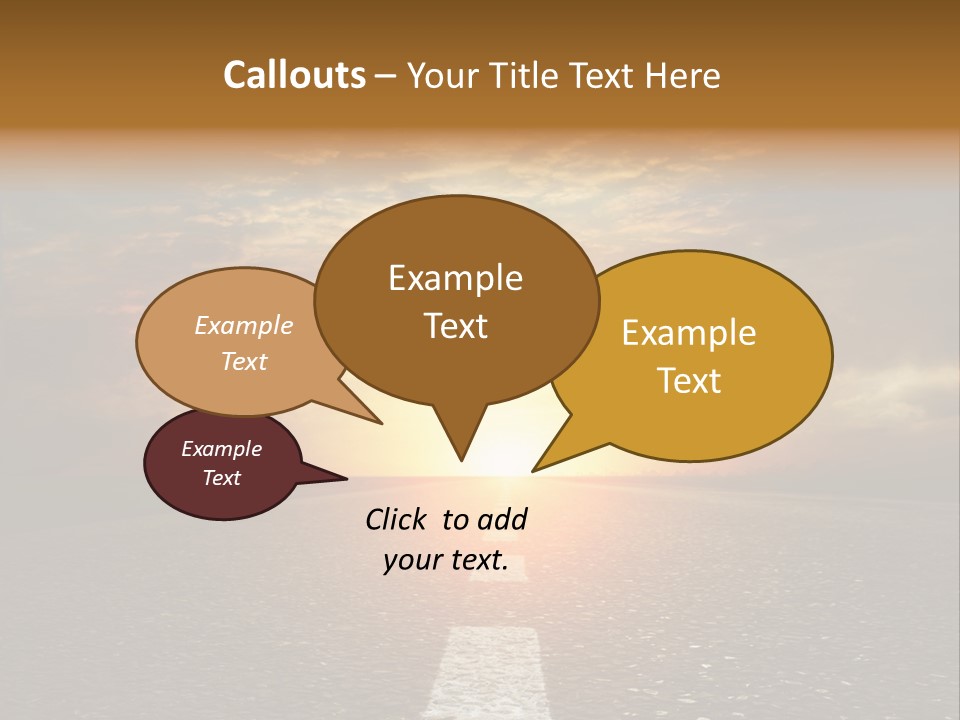 Sunset Beach Portrait PowerPoint Template