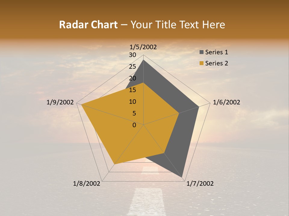 Sunset Beach Portrait PowerPoint Template