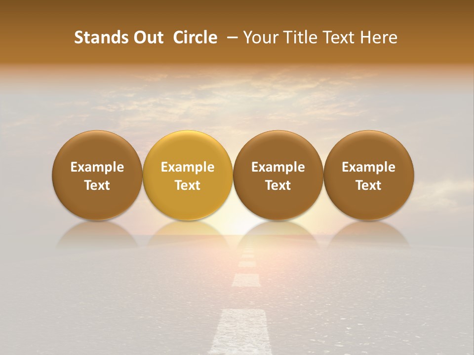 Sunset Beach Portrait PowerPoint Template