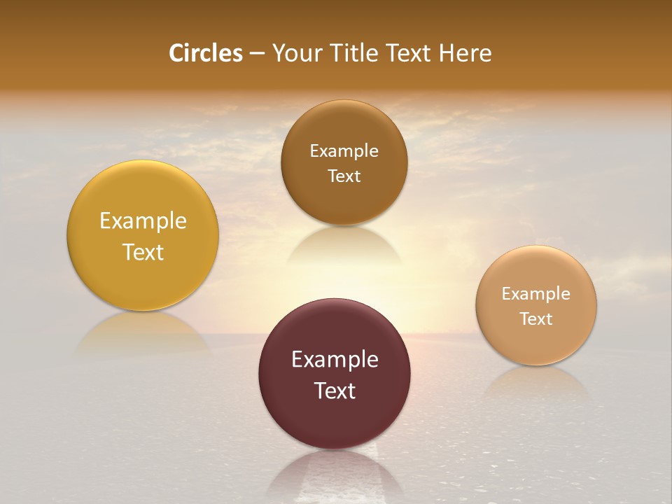 Sunset Beach Portrait PowerPoint Template