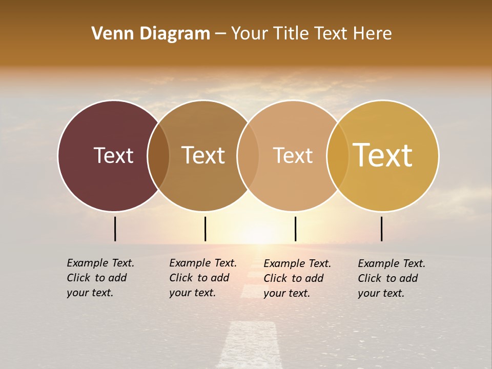 Sunset Beach Portrait PowerPoint Template