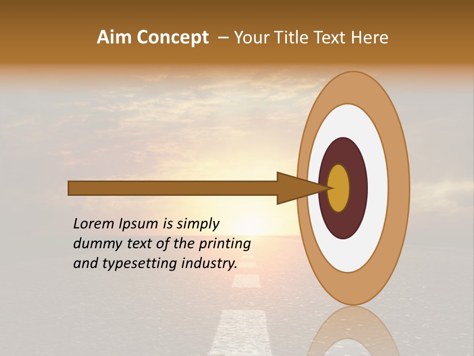 Sunset Beach Portrait PowerPoint Template