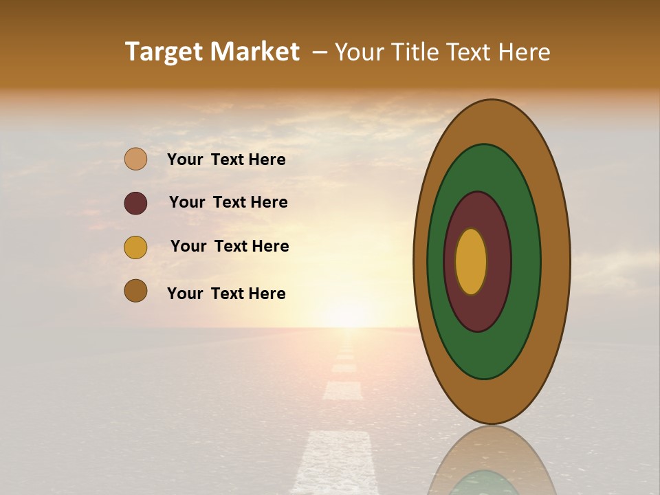 Sunset Beach Portrait PowerPoint Template