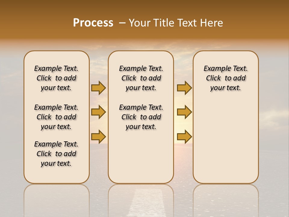Sunset Beach Portrait PowerPoint Template