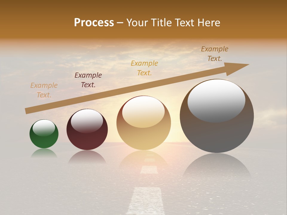 Sunset Beach Portrait PowerPoint Template