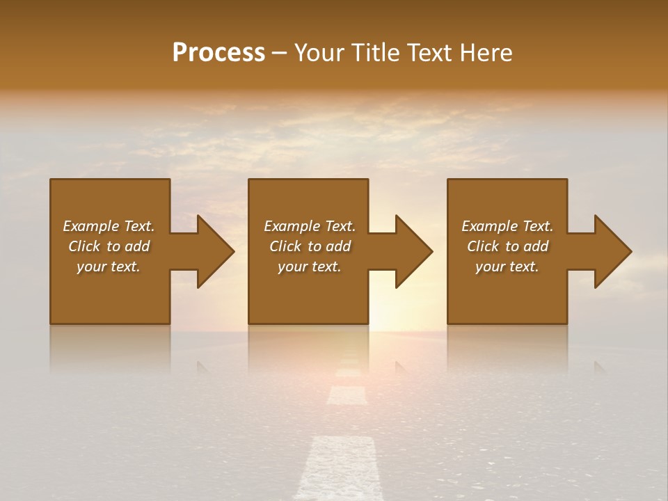 Sunset Beach Portrait PowerPoint Template